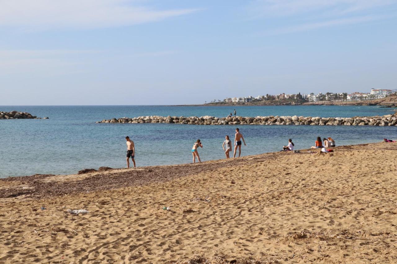 Cyking 2 Bed Apartment With Pool & 10 Min To Beach Pafos Exterior foto